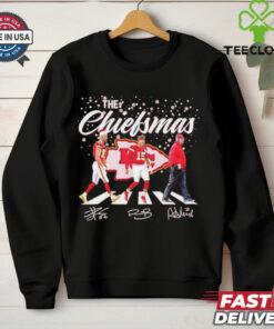 The Chiefsmas Kelce Patrick Mahomes Andy Reid Chiefs Abbey road shirt
