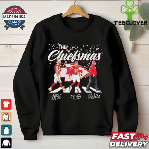The Chiefsmas Kelce Patrick Mahomes Andy Reid Chiefs Abbey road shirt