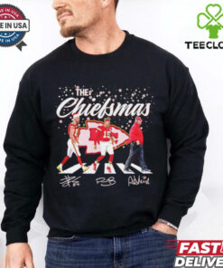 The Chiefsmas Kelce Patrick Mahomes Andy Reid Chiefs Abbey road shirt