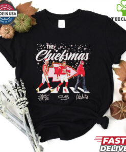 The Chiefsmas Kelce Patrick Mahomes Andy Reid Chiefs Abbey road shirt