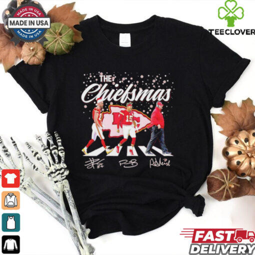 The Chiefsmas Kelce Patrick Mahomes Andy Reid Chiefs Abbey road shirt