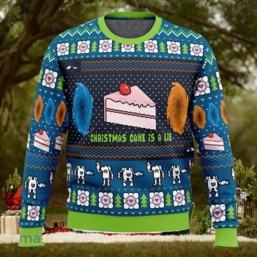 The Christmas Cake Is A Lie Portal 2 Xmas Ugly Christmas Sweater Christmas Gift For Men And Women