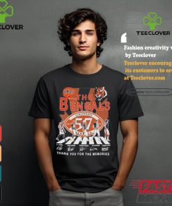 The Cincinnati Bengals Abbey Road 57 Years Thank You For The Memories Signatures Shirt