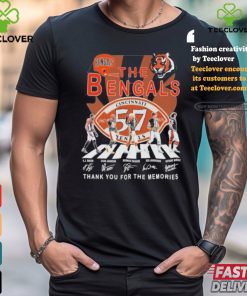 The Cincinnati Bengals Abbey Road 57 Years Thank You For The Memories Signatures Shirt