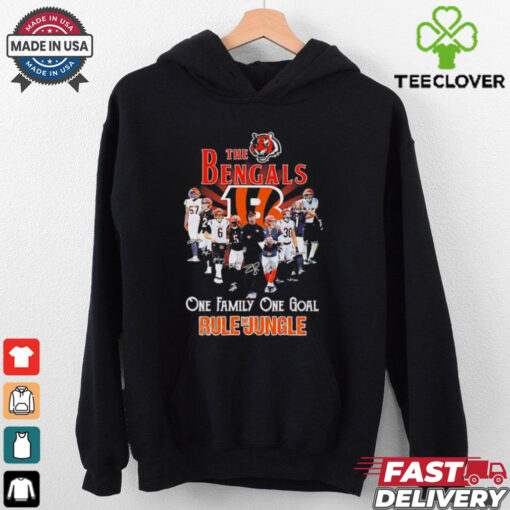The Cincinnati Bengals one family one goal rule the jungle shirt