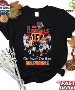 The Cincinnati Bengals one family one goal rule the jungle shirt