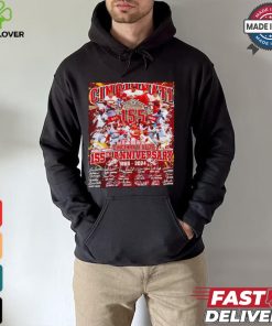 The Cincinnati Reds 155th anniversary 1869 2024 signatures hoodie, sweater, longsleeve, shirt v-neck, t-shirt