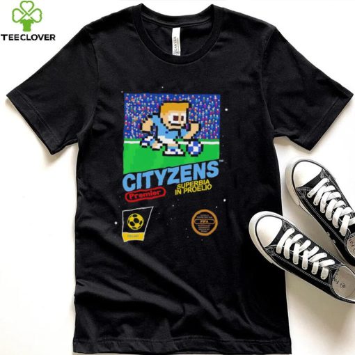 The Cityzens 8 Bit football soccer Video game Superbia in Proelio hoodie, sweater, longsleeve, shirt v-neck, t-shirt