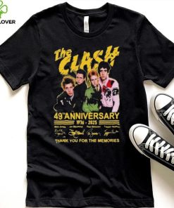 The Clash 49th Anniversary 1976 2025 Thank You For The Memories Signatures hoodie, sweater, longsleeve, shirt v-neck, t-shirt