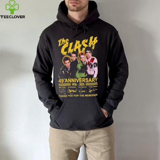 The Clash 49th Anniversary 1976 2025 Thank You For The Memories Signatures hoodie, sweater, longsleeve, shirt v-neck, t-shirt