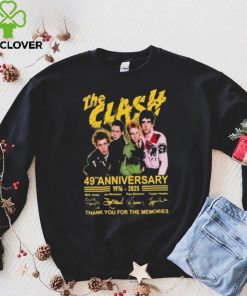 The Clash 49th Anniversary 1976 2025 Thank You For The Memories Signatures hoodie, sweater, longsleeve, shirt v-neck, t-shirt