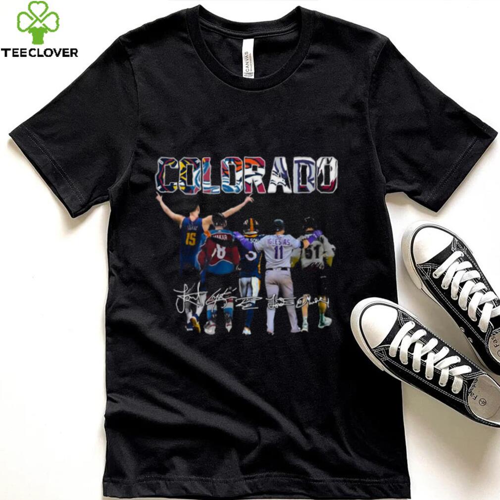 The Colorado Sports Team Players Signatures Shirt The Colorado Sports Team Players Signatures Shirt