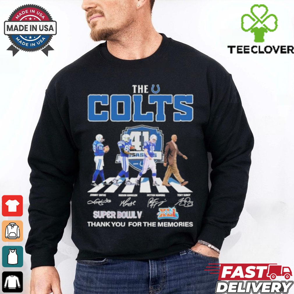 The Colts Abbey Road Abbey Road 41 Season 1984 2025 Signatures Shirt The Colts Abbey Road Abbey Road 41 Season 1984 2025 Signatures Shirt