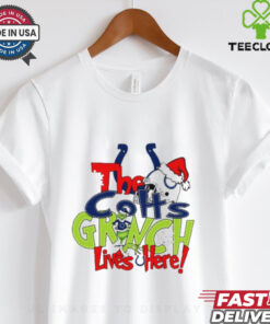 The Colts Grinch lives here Christmas T Shirt