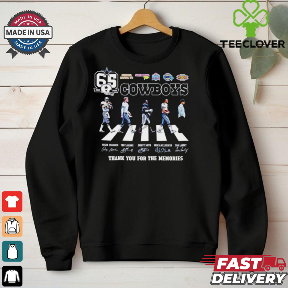 The Cowboys 1960 2025 Super Bowl 65th Anniversary team players shirt The Cowboys 1960 2025 Super Bowl 65th Anniversary team players shirt