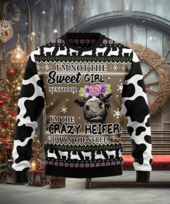 The Crazy Heifer Ugly Christmas Sweater Gift Men Women