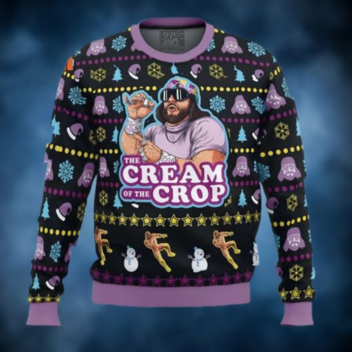 The Cream of the Crop Macho Man Randy Savage Pro Wrestling Ugly Christmas Sweater
