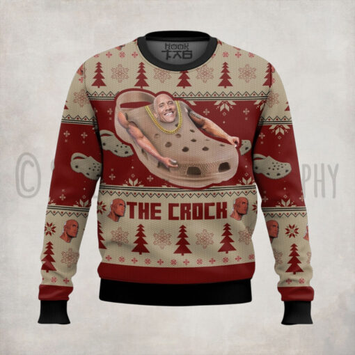 The Crock The Rock Meme Ugly Sweater