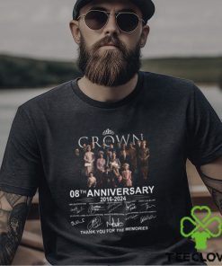 The Crown 08th Anniversary 2016 – 2024 Thank You For The Memories Signatures T Shirt