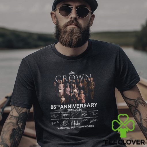 The Crown 08th Anniversary 2016 – 2024 Thank You For The Memories Signatures T Shirt