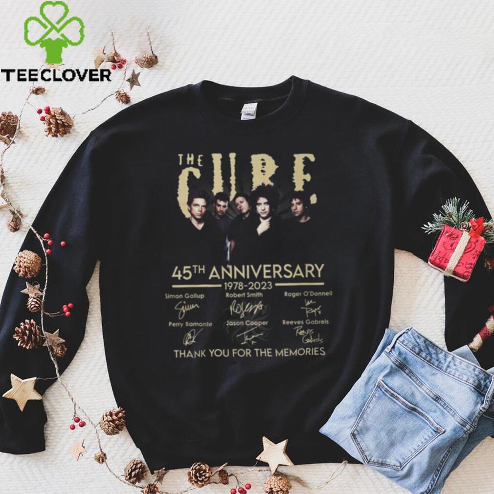 The Cure 45th Anniversary 1978 – 2023 Thank You For The Memories Shirt The Cure 45th Anniversary 1978 – 2023 Thank You For The Memories Shirt