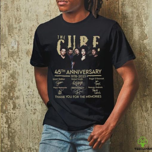 The Cure 45th Anniversary 1978 – 2023 Thank You For The Memories T Shirt
