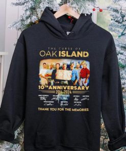 The Curse of Oak Island 10th anniversary 2014 2024 thank you for the memories shirt