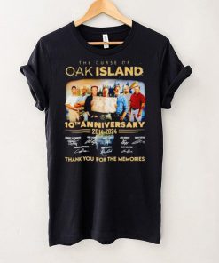 The Curse of Oak Island 10th anniversary 2014 2024 thank you for the memories hoodie, sweater, longsleeve, shirt v-neck, t-shirt