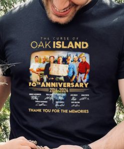 The Curse of Oak Island 10th anniversary 2014 2024 thank you for the memories hoodie, sweater, longsleeve, shirt v-neck, t-shirt