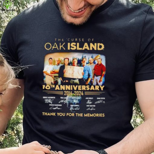 The Curse of Oak Island 10th anniversary 2014 2024 thank you for the memories hoodie, sweater, longsleeve, shirt v-neck, t-shirt