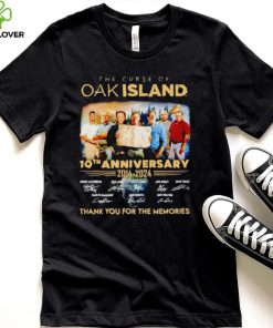 The Curse of Oak Island 10th anniversary 2014 2024 thank you for the memories hoodie, sweater, longsleeve, shirt v-neck, t-shirt