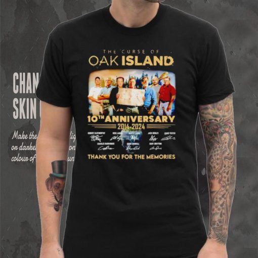 The Curse of Oak Island 10th anniversary 2014 2024 thank you for the memories hoodie, sweater, longsleeve, shirt v-neck, t-shirt