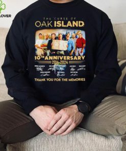 The Curse of Oak Island 10th anniversary 2014 2024 thank you for the memories hoodie, sweater, longsleeve, shirt v-neck, t-shirt