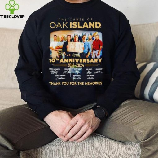 The Curse of Oak Island 10th anniversary 2014 2024 thank you for the memories hoodie, sweater, longsleeve, shirt v-neck, t-shirt