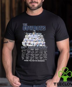 The Dallas Cowboys 64th Anniversary 1960 2024 Thank You The Memories Signatures Shirt