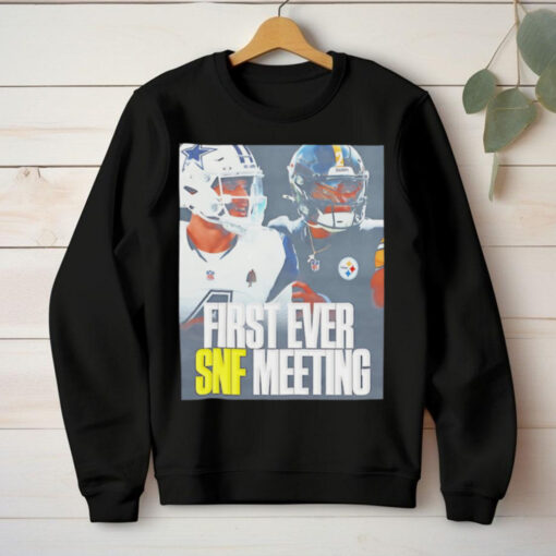 The Dallas Cowboys and Pittsburgh Steelers finally meet on Sunday Night Football NFL poster hoodie, sweater, longsleeve, shirt v-neck, t-shirt