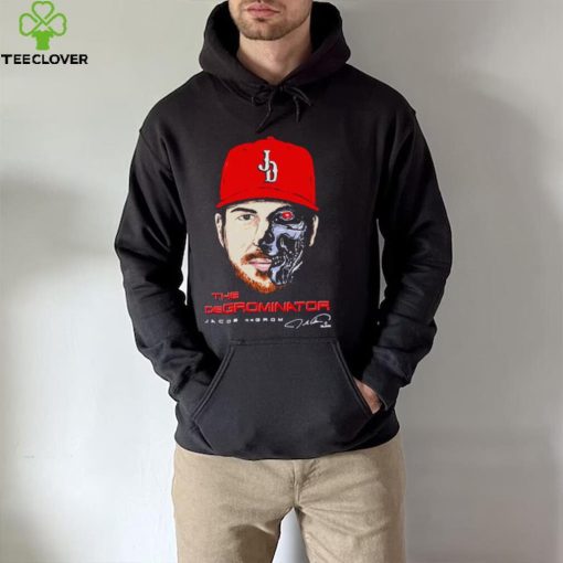 The Degrominator jacob degrom face signature Texas hoodie, sweater, longsleeve, shirt v-neck, t-shirt