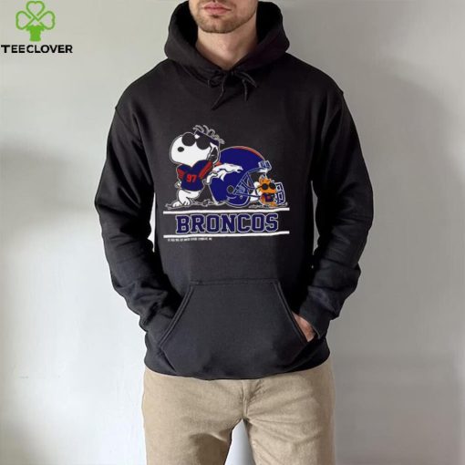 The Denver Broncos Joe Cool And Woodstock Snoopy Mashup hoodie, sweater, longsleeve, shirt v-neck, t-shirt
