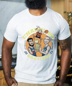 The Denver Nuggets Champions 2023 Gold Strike cartoon shirt