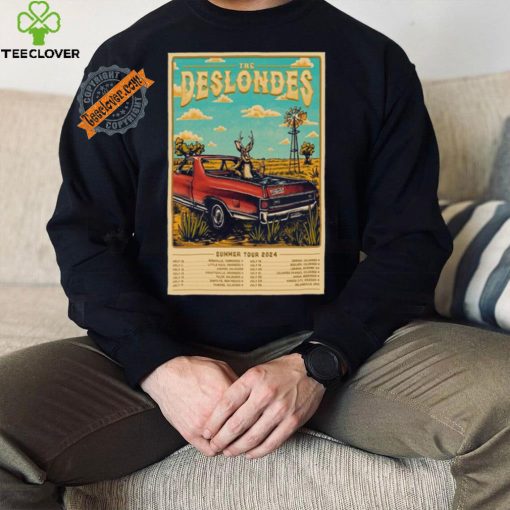 The Deslondes Summer Tour 2024 Poster shirt