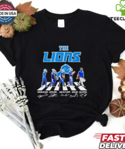 The Detroit Lions Abbey Road signature shirt