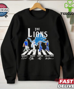 The Detroit Lions legends abbey road signatures shirt