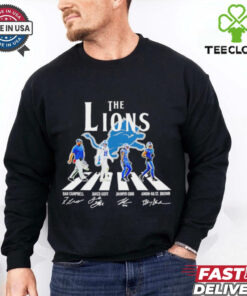 The Detroit Lions legends abbey road signatures shirt 1 The Detroit Lions legends abbey road signatures shirt
