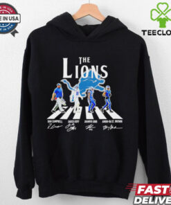 The Detroit Lions legends abbey road signatures shirt 2 The Detroit Lions legends abbey road signatures shirt
