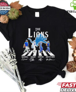 The Detroit Lions legends abbey road signatures shirt 3 The Detroit Lions legends abbey road signatures shirt