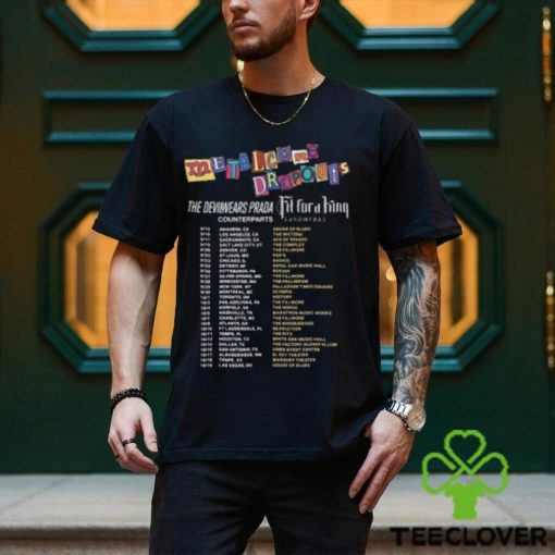 The Devil Wears Prada Metalcore Dropouts 2023 Tour Dates Merch, The Devil Wears Prada And Fit For A King Metalcore Dropouts Summer & Fall 2023 North American Tour Shirt