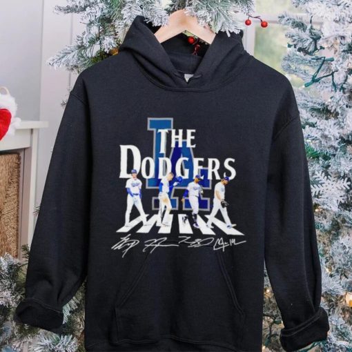 The Dodgers Abbey Road Shohei Ohtani Freddie Freeman signatures hoodie, sweater, longsleeve, shirt v-neck, t-shirt