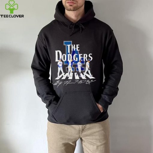 The Dodgers Abbey Road Shohei Ohtani Freddie Freeman signatures hoodie, sweater, longsleeve, shirt v-neck, t-shirt