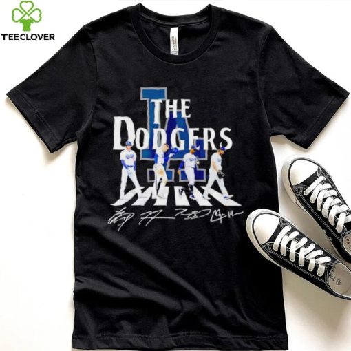 The Dodgers Abbey Road Shohei Ohtani Freddie Freeman signatures hoodie, sweater, longsleeve, shirt v-neck, t-shirt