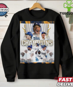 The Dodgers Are World Series Champions MLB Europe Congratulations Poster t shirt